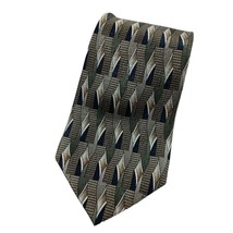 Pierre Cardin Brown Geometric Tie Necktie Traditional - £7.17 GBP