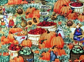 Fabric SPX &quot;Count Your Blessings&quot; 9 Piece Sampler Fall Designs Pumpkins $7.50 - £5.89 GBP