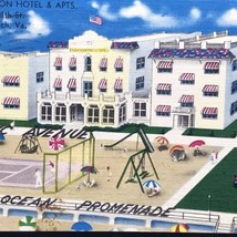 Martha Washington Hotel 1957 Vintage Postcard Linen - $10.00