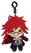 Black Butler Grell Sutcliff 5&quot; Plush Doll Anime Licensed NEW - £11.02 GBP
