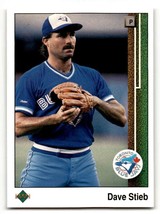 1989 Upper Deck #383 Dave Stieb    Toronto Blue Jays Baseball Cards EX/ ID:54108 - $1.73