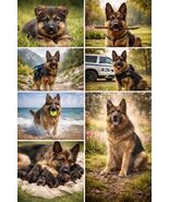 GERMAN SHEPHARD Beautiful Art Print picture decor wall hanging "8x10" gl... - $10.55