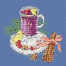 Mulled wine cross stitch winter pattern pdf - Christmas cross stitch hot drink - £5.52 GBP