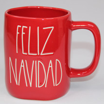 Rae Dunn FELIZ NAVIDAD Coffee Red Mug Christmas Holiday Tea Cup By Megenta - £9.15 GBP