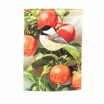 Evergreen Enterprises Chickadee on Apple  Satin Reflections Flag (29x43) New - £13.27 GBP