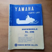 YAMAHA Snowmobile SL-396 Parts LIst Manual 1969 - $18.37
