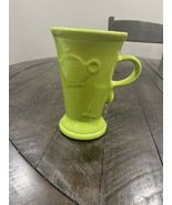 Homer Laughlin Fiesta Lemongrass Green Latte Pedestal Coffee HLC Embosse... - $47.37 CAD