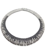 Authentic! David Yurman Silver Tempo Black Spinel Large Collar Necklace - £2,351.14 GBP