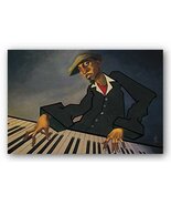 (26x34) Piano Man II Justin BUA art print POSTER urban NYC RARE - $49.45