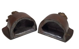 Vintage Nuart Creations Pekingese Dog Metal Bookends 5" Mid Century Figurines image 5