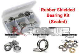 RCScrewZ Rubber Shielded Bearing Kit ass054r for Associated Rival MT 1/8 #20511 - $49.45