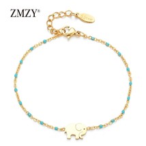 ZMZY Cute Charm Elephant Bracelet Friendship Bracelet Gift Bracelets for Women/G - £8.94 GBP