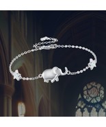 Elephant Bracelet Sterling Silver Cute Animal Bracelet Women Jewelry - $1,850.83 MXN
