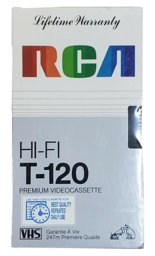 RCA VHS Blank Tape Hi-Fi T-120 Premium Videocassette Sealed - $4.80
