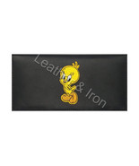 New Tweety Bird Design Leather Checkbook Cover - $417.20 MXN