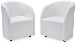 Rowanbeck - Ivory - Dining Upholstered Arm Chair (Set of 2) - $371.00