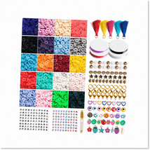 4560 Pcs Clay Bracelet Making Kit - 20 Colors Polymer Clay Beads Charm Bracelet - $27.71