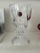 St George Lead Crystal 2 piece 6” Hurricane Candle Holder. - $15.00