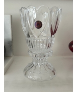 St George Lead Crystal 2 piece 6” Hurricane Candle Holder. - $15.00