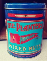 Planters Peanut Pennant Mixed Nut Tin 1989 image 4