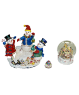 Snow Globe Christmas Home Decor Snow Man &amp;  Glass Ball - $17.70