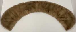 Vintage Authentic 50’s Mink Fur Collar Brown Excellent - £22.73 GBP