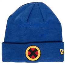 X-Men Logo Royal Blue New Era Cuffed Beanie Blue - £27.96 GBP