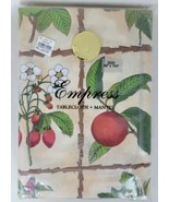 Vtg Benson Empress Crystal Collection Tablecloth Garden Fruit USA Oblong... - $19.80