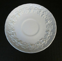 Wedgwood Cream Embossed Queensware GRAPEVINE Replacement Saucer Shell Edge - £11.88 GBP