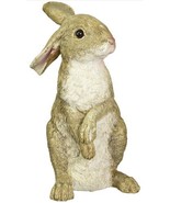 11 Inch Country Standing Polyresin Rabbit Statue (a) M2 - £124.55 GBP