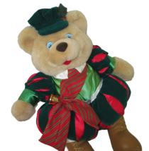 Christmas Nutcracker Teddy Bear Plush 20&quot; Royal Soldier Scottish Guard Holiday - £10.27 GBP
