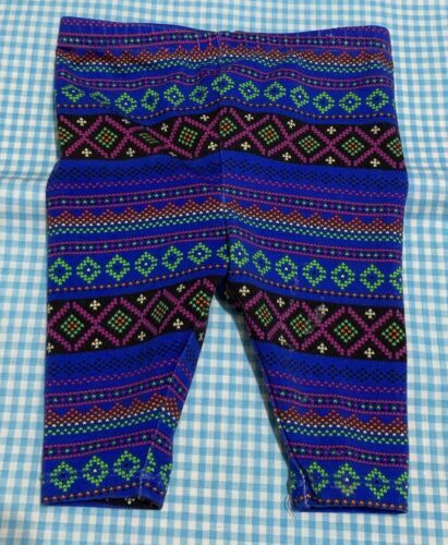 Primary image for Ralph Lauren Baby Girl Leggings Size 3 Months Blue SUPER Cute!