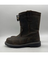 Wolverine Floorhand W10680 Mens Brown Pull On Work Western Boots Size 9.5 M - £54.11 GBP