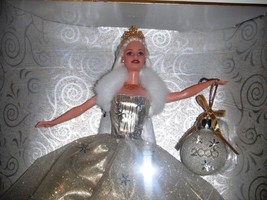 Celebration Barbie Special 2000 Edition Gold Dress Snowflakes 2000 Ornament NIB - £19.76 GBP