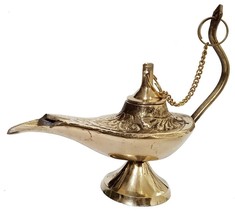 Metal Brass Alladin CHIRAG LAMP Collectible Art,Perfect for Home Decoration 3in - £12.06 GBP