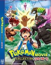 Pokemon The Movie Complete Collection 26 Movie DVD Box Set English Subtitle - £28.04 GBP