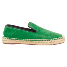 Celine Phoebe Philo Suede Grosgrain Jute Espadrilles Women Green Size 38 - £293.08 GBP