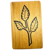 Vintage CC Rubber Stamps 3 Leaves On A Stem 1566 Flower Sprig - £10.35 GBP