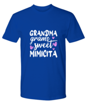 Grandma T Shirt Grandma Grams Sweet Mimicita Royal-P-Tee - £16.70 GBP