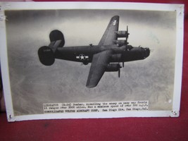 Vintage Liberator B-24 Military Plane Postcard #114 - £15.82 GBP