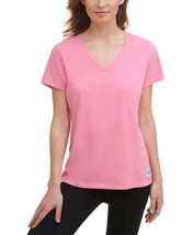 Calvin Klein Womens Activewear Performance Cotton V-Neck T-Shirt  Large  Energy - £22.51 GBP
