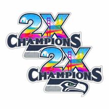 Seattle  Seahawks  2 Times Champions SB 60 Precision Cut Decal - $3.46+