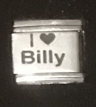I Heart Love Billy Laser Italian Charm Link 9MM K18 - £9.42 GBP