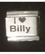 I Heart Love Billy Laser Italian Charm Link 9MM K18 - £9.42 GBP