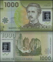 Chile 1000 Pesos. 2010 (2011) Polymer UNC. Banknote Cat# P.161a - £4.28 GBP