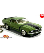 RARE KEYCHAIN 1970 GREEN FORD MUSTANG BOSS 302 CUSTOM Ltd.❤️GREAT GIFT❤️ - $106.71 CAD