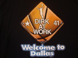 NBA Dallas Mavericks Basketball T Shirt Size XL Dirk At Work 41 - £13.01 GBP