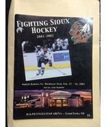 UND Fighting Sioux Hockey History Program Book 64 Pages michigan tech fe... - $29.99