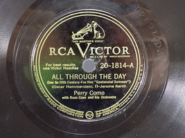 Perry Como Rca Victor 78 Rpm Shellac 201814 All Through The Day/Prisoner Of Love - £8.69 GBP