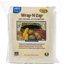 Wrap-N-Zap Quilting Batting, Off-White 45" X 36" Precut Package - $16.56